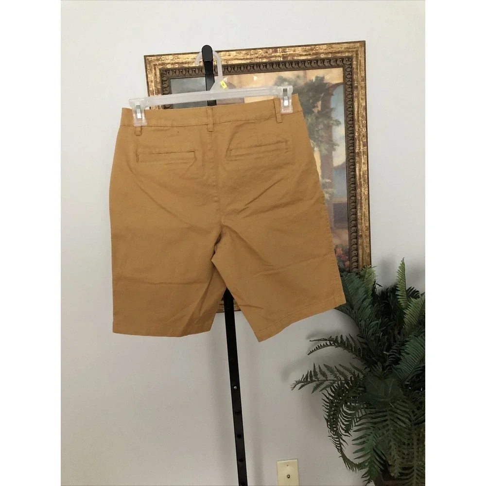 Amazon‎ Essentials Womens Mustard Shorts Size 8 waist 32 Inseam 10